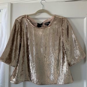 J. Crew Sequin Short Sleeve Blouse - tags still on
